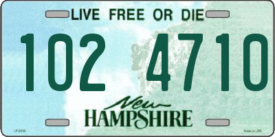 NH license plate 1024710