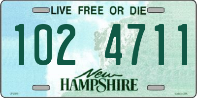 NH license plate 1024711