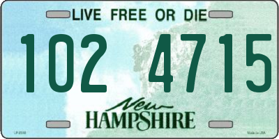 NH license plate 1024715
