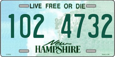 NH license plate 1024732