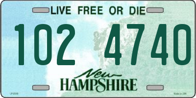 NH license plate 1024740