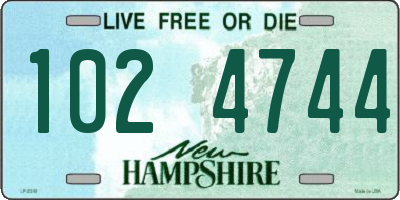 NH license plate 1024744