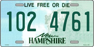 NH license plate 1024761