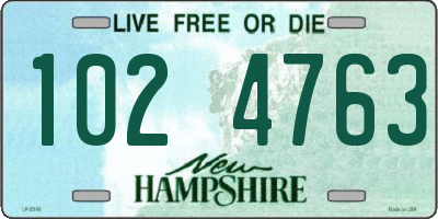 NH license plate 1024763