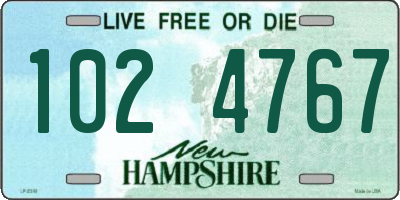 NH license plate 1024767