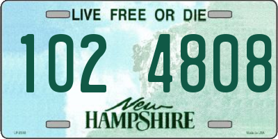 NH license plate 1024808