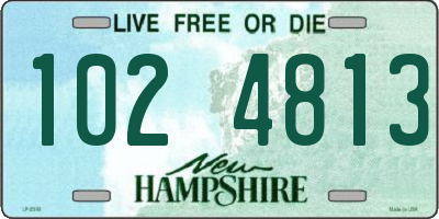 NH license plate 1024813