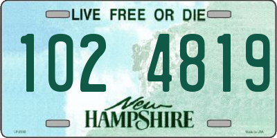 NH license plate 1024819