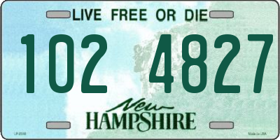 NH license plate 1024827