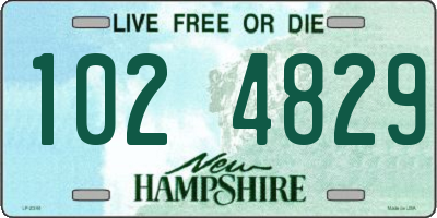 NH license plate 1024829