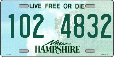 NH license plate 1024832