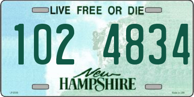 NH license plate 1024834