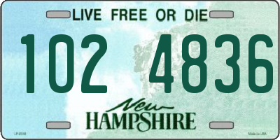 NH license plate 1024836