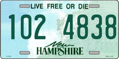 NH license plate 1024838