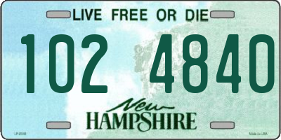 NH license plate 1024840