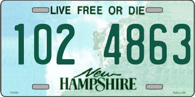 NH license plate 1024863