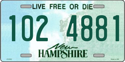 NH license plate 1024881