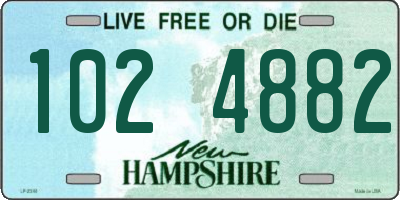NH license plate 1024882