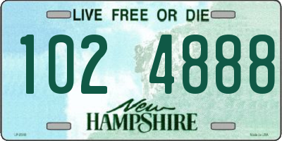 NH license plate 1024888