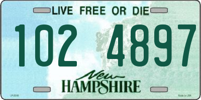 NH license plate 1024897