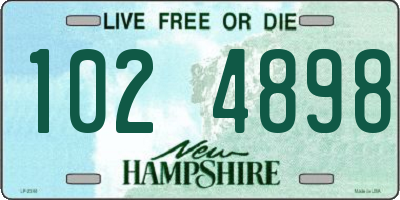 NH license plate 1024898