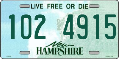 NH license plate 1024915