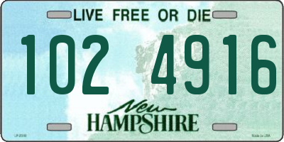 NH license plate 1024916