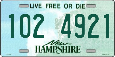 NH license plate 1024921