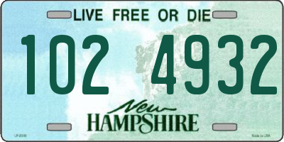 NH license plate 1024932