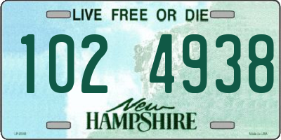 NH license plate 1024938