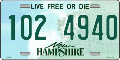 NH license plate 1024940