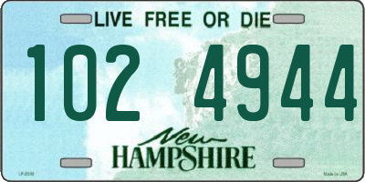 NH license plate 1024944