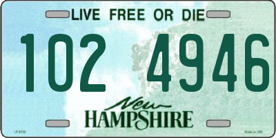 NH license plate 1024946