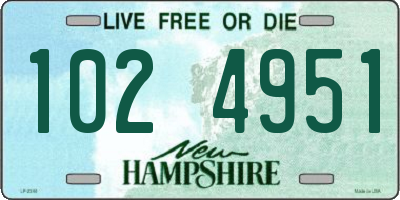 NH license plate 1024951