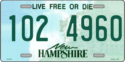 NH license plate 1024960