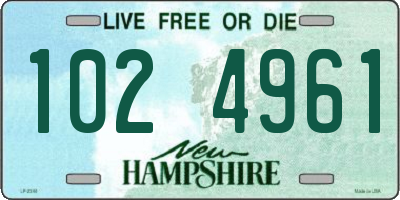 NH license plate 1024961