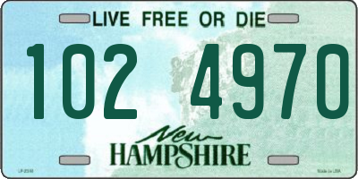 NH license plate 1024970