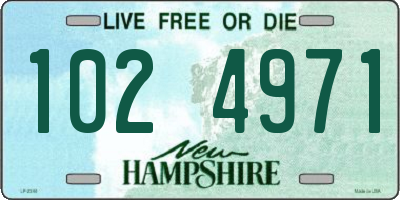 NH license plate 1024971