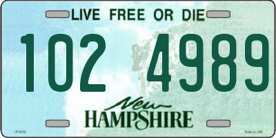 NH license plate 1024989