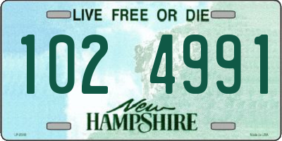 NH license plate 1024991