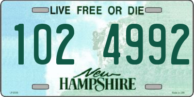 NH license plate 1024992