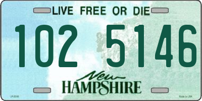 NH license plate 1025146