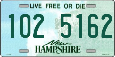 NH license plate 1025162