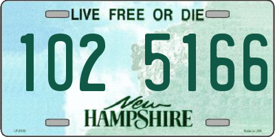 NH license plate 1025166