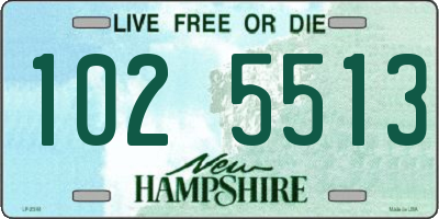 NH license plate 1025513
