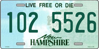 NH license plate 1025526