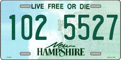 NH license plate 1025527