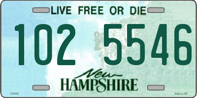 NH license plate 1025546