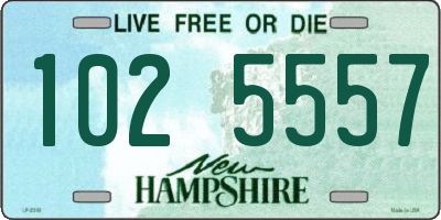 NH license plate 1025557