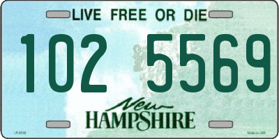 NH license plate 1025569